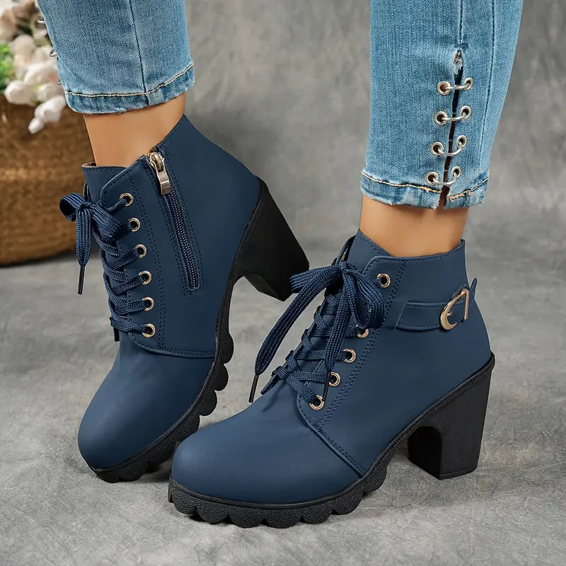 Liora Mid-Heel Ankle Boots