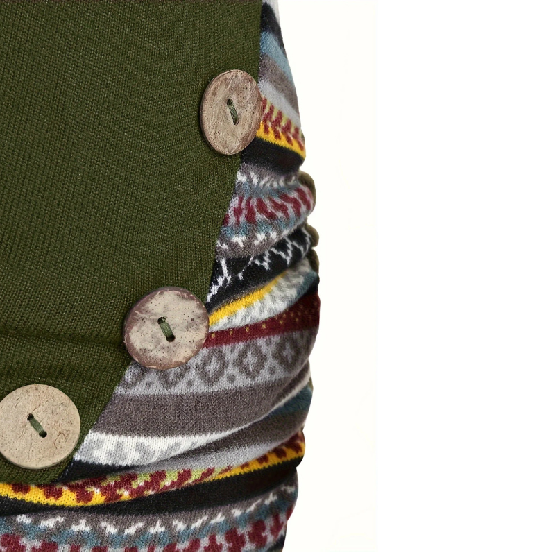 SIERRA Boho Patchwork Hoodie