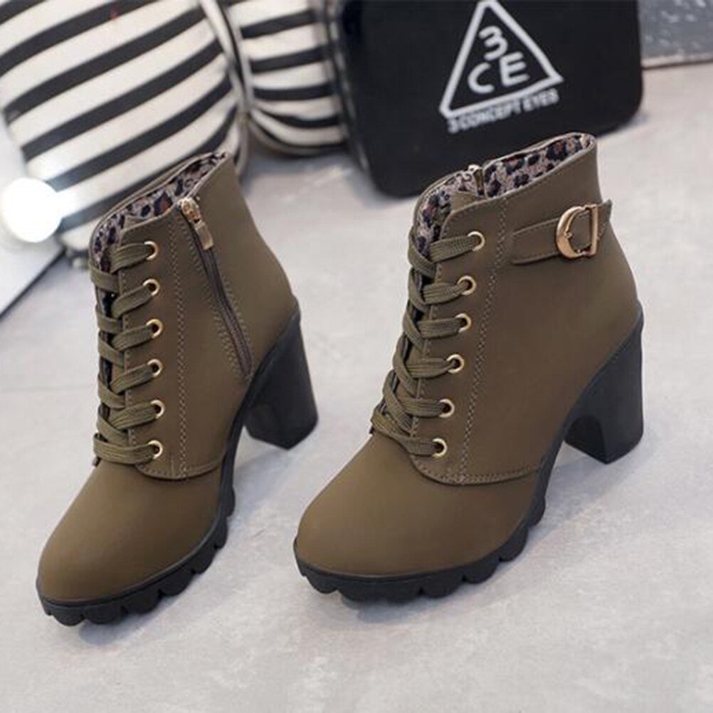 Liora Mid-Heel Ankle Boots