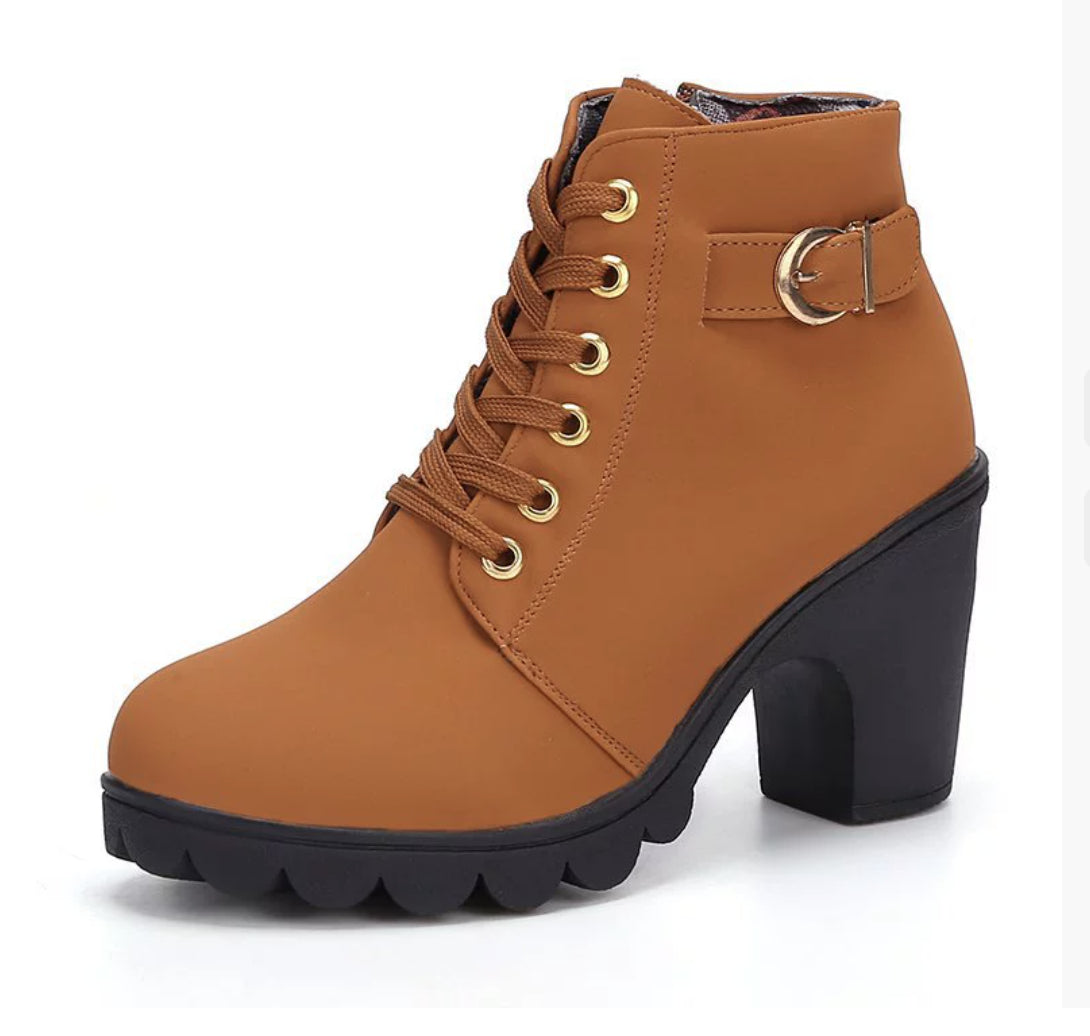 Liora Mid-Heel Ankle Boots