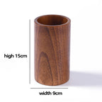 Käsin veistetty teakwood-keittosarja